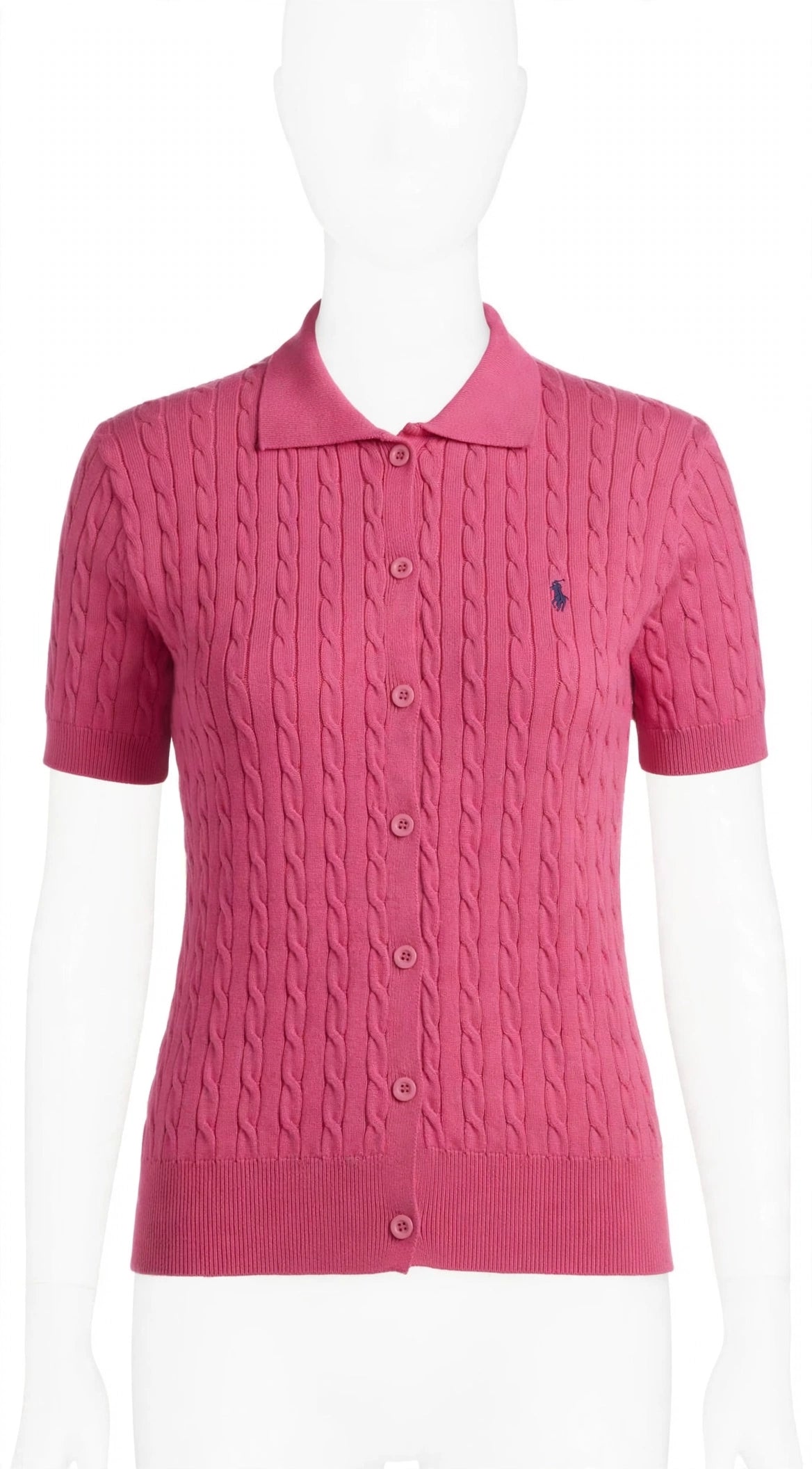 Cardigan polo en coton torsadé | Réf. 3227 – Lady Rare