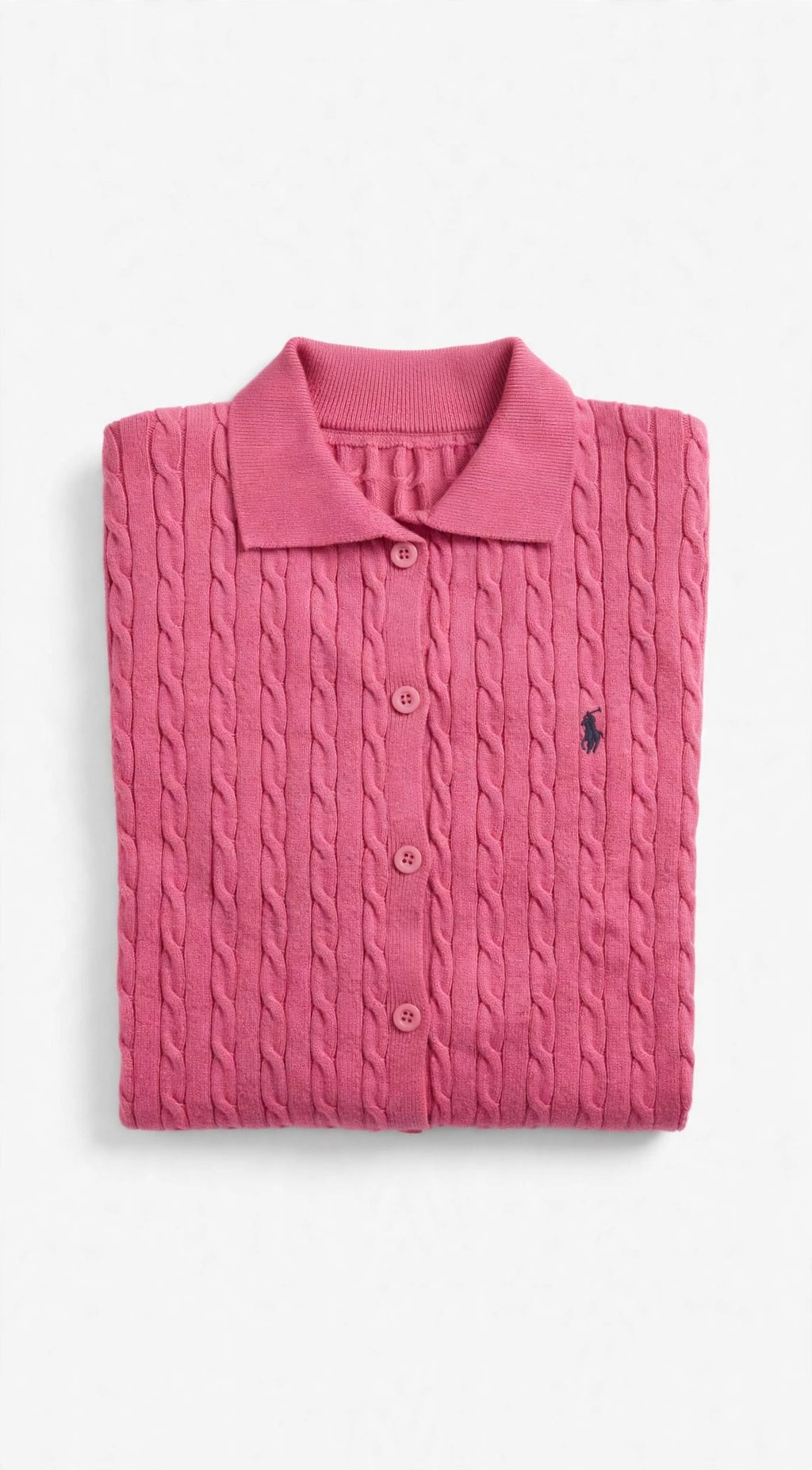 Cardigan polo en coton torsadé | Réf. 3227