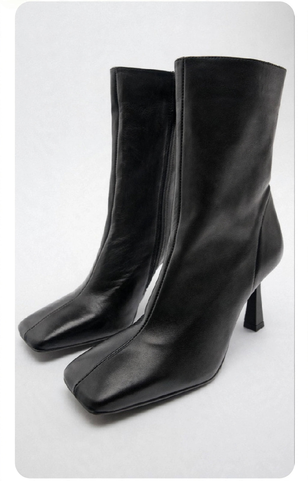 Bottines à talon en cuir | Réf. 3208