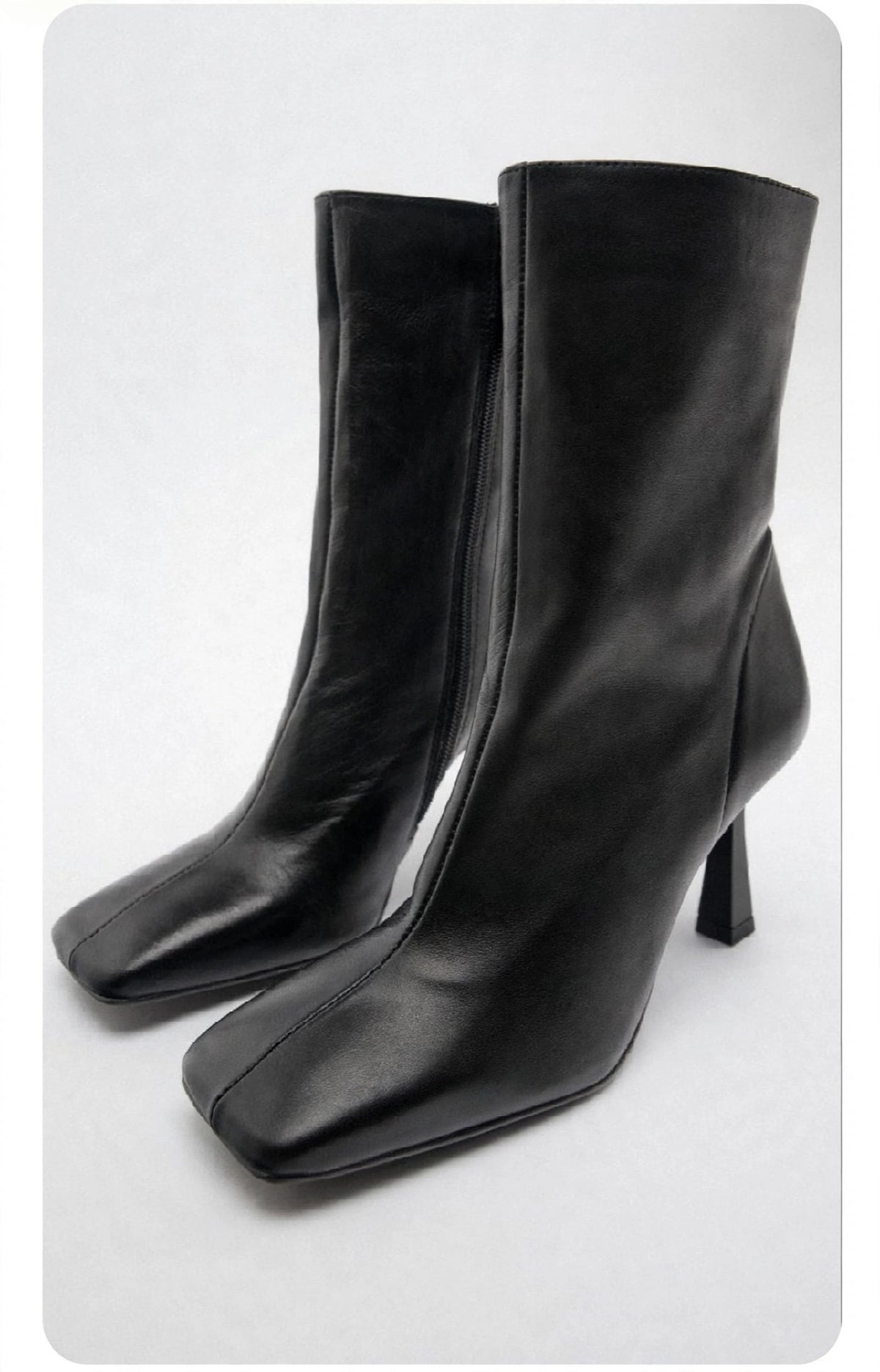 Bottines à talon en cuir | Réf. 3208