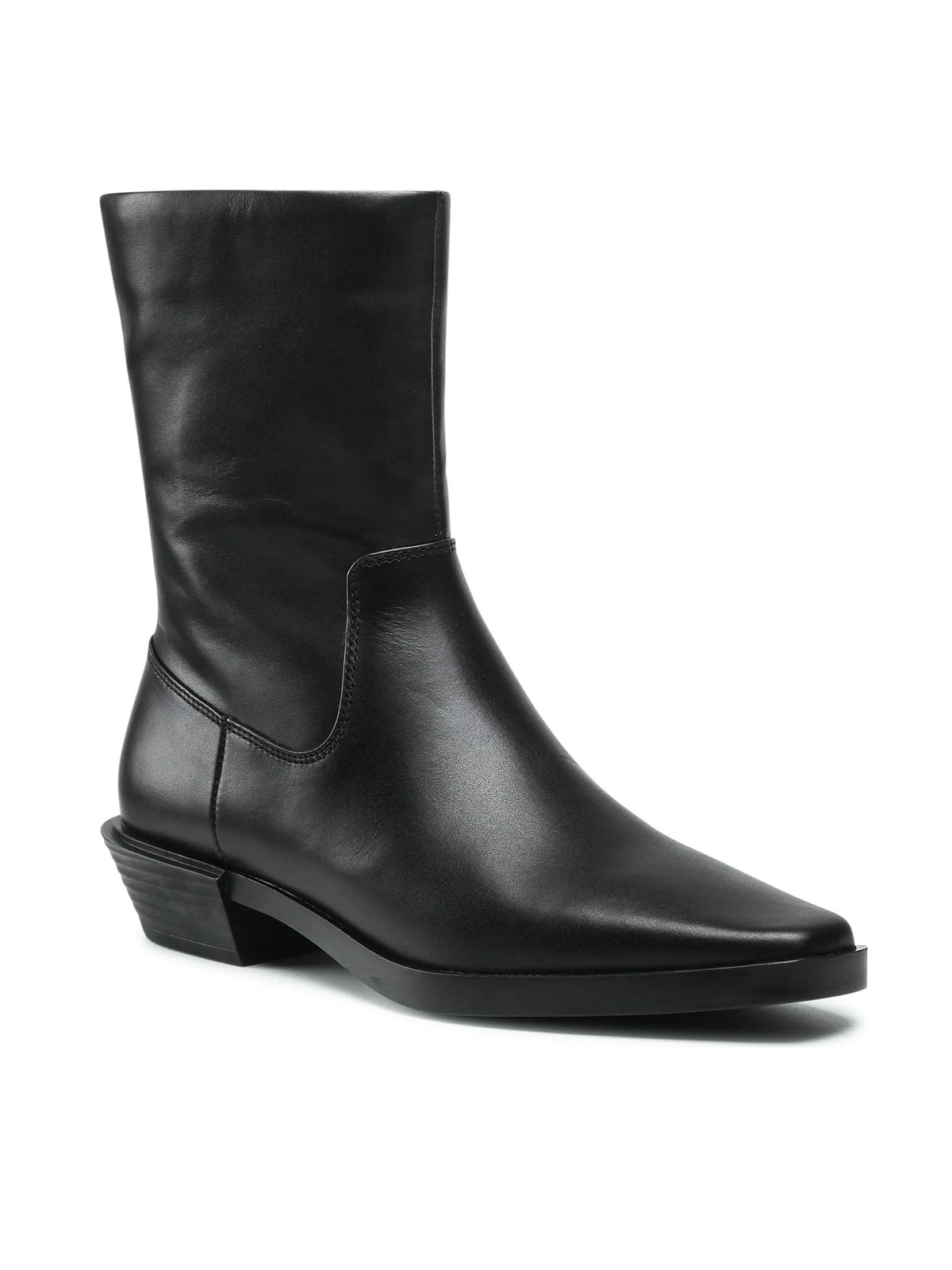 Bottines western en cuir