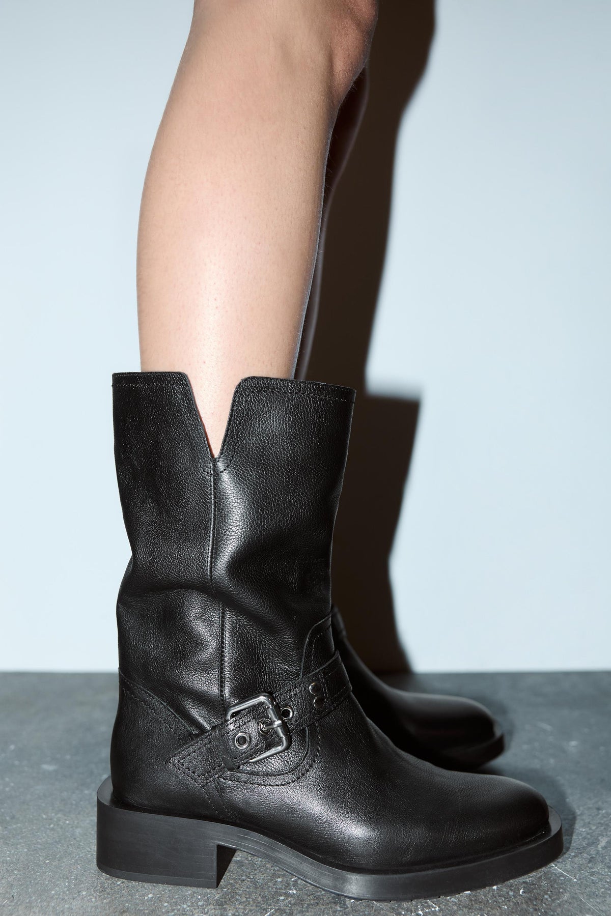 Bottes Biker à Boucle