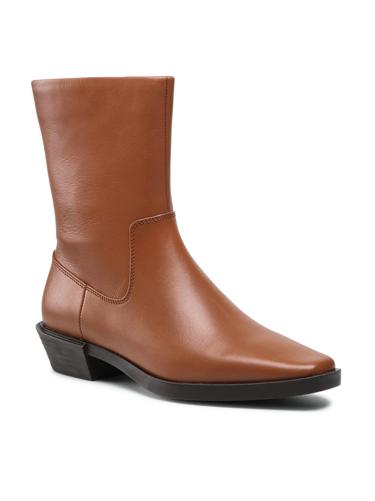 Bottines western en cuir