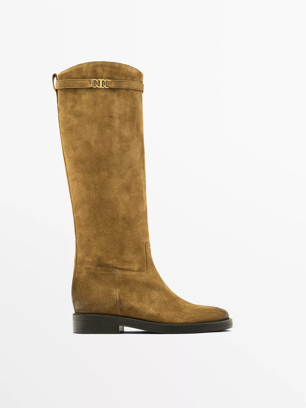 Bottes cavalières en croûte de cuir | Réf. 3186