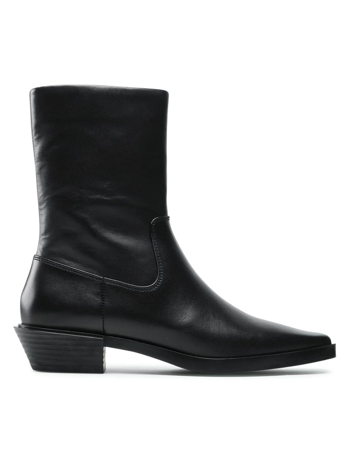 Bottines western en cuir