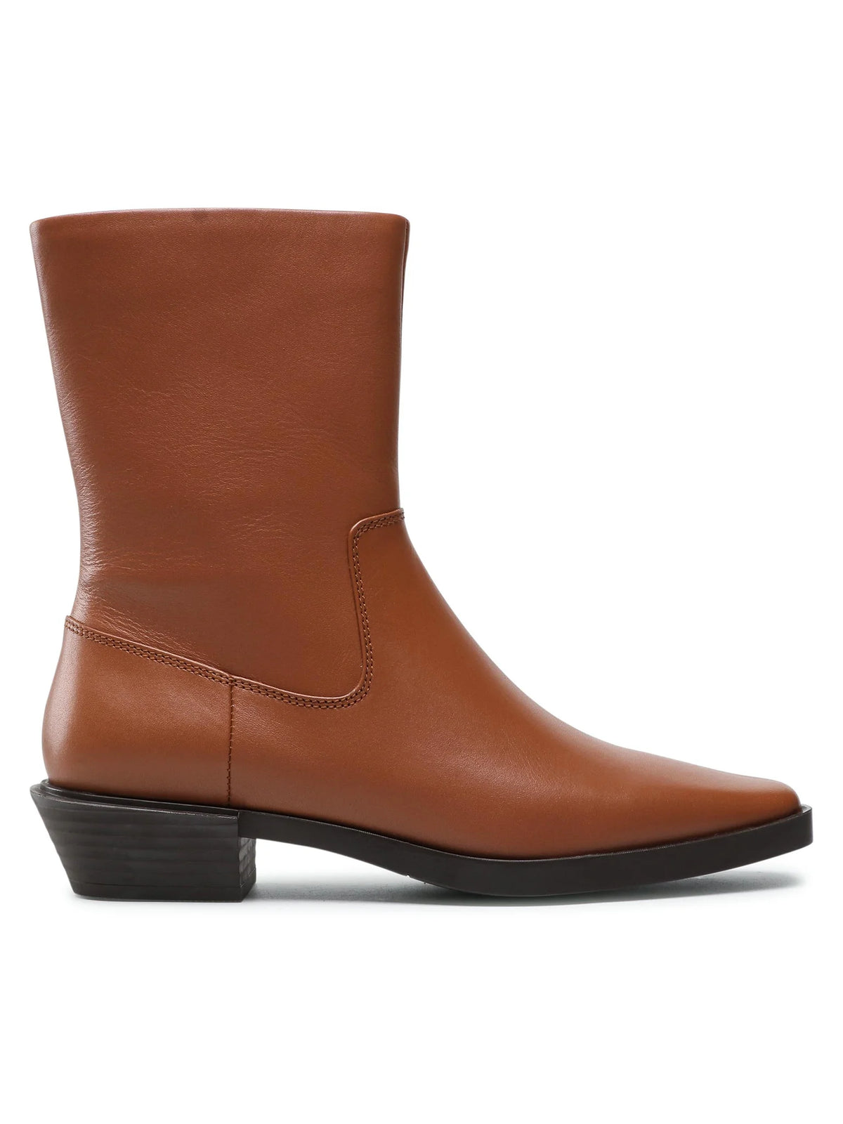 Bottines western en cuir