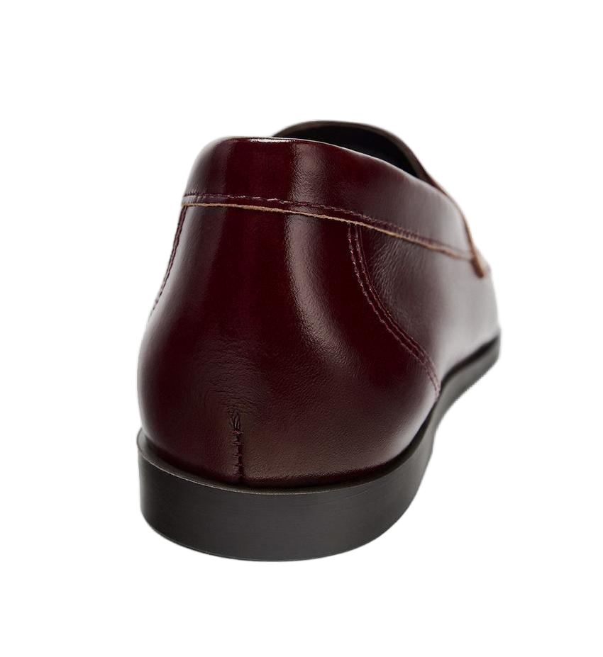Mocassins en cuir brillant