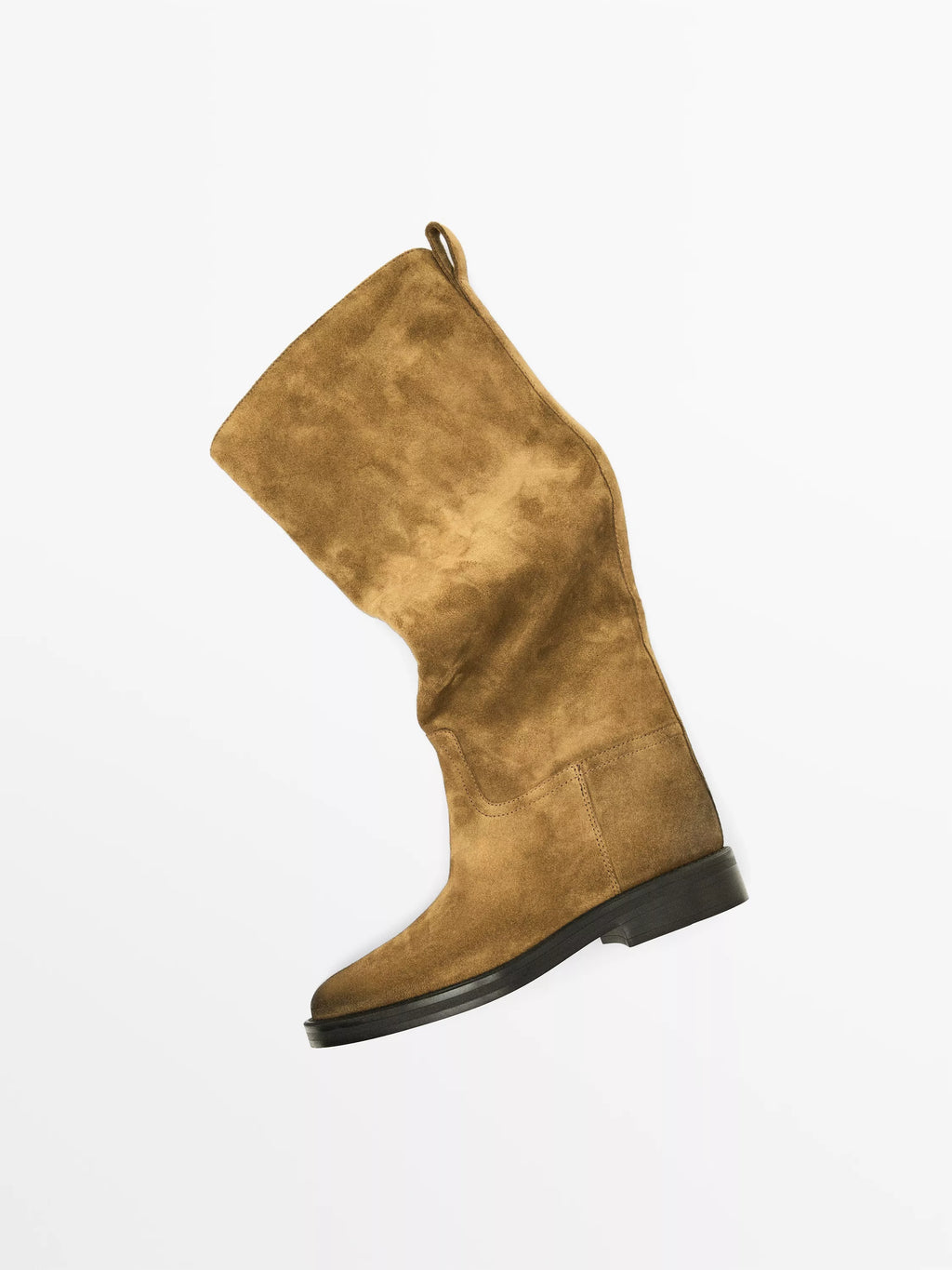 Bottes cavalières en croûte de cuir | Réf. 3186