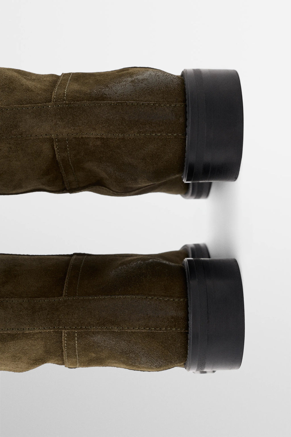 Bottes cavalières en croûte de cuir | Réf. 3219