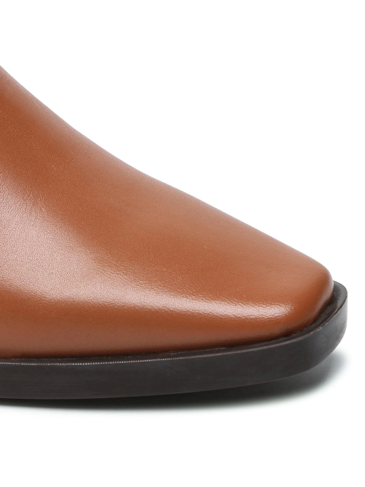 Bottines western en cuir