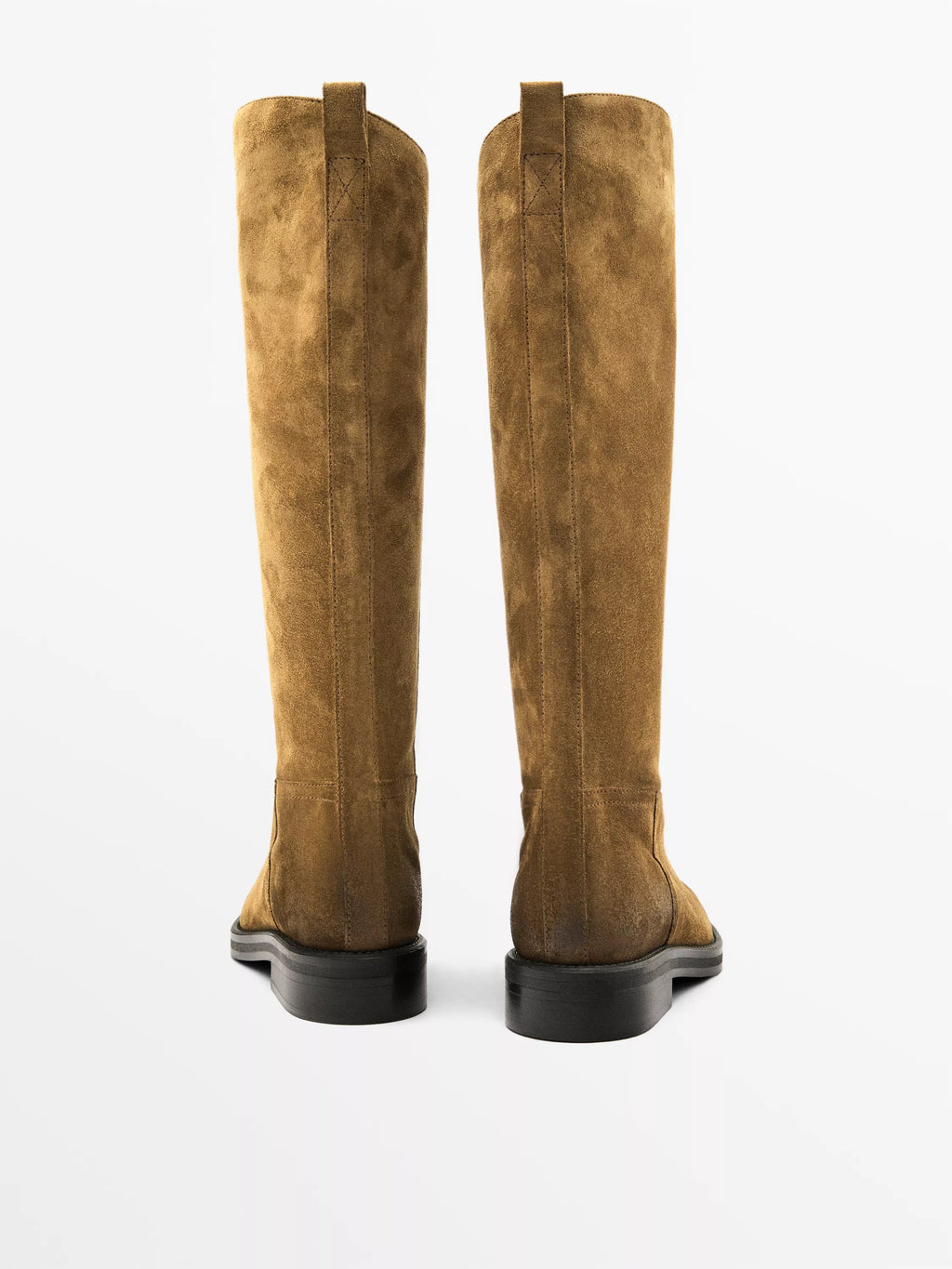 Bottes cavalières en croûte de cuir | Réf. 3186