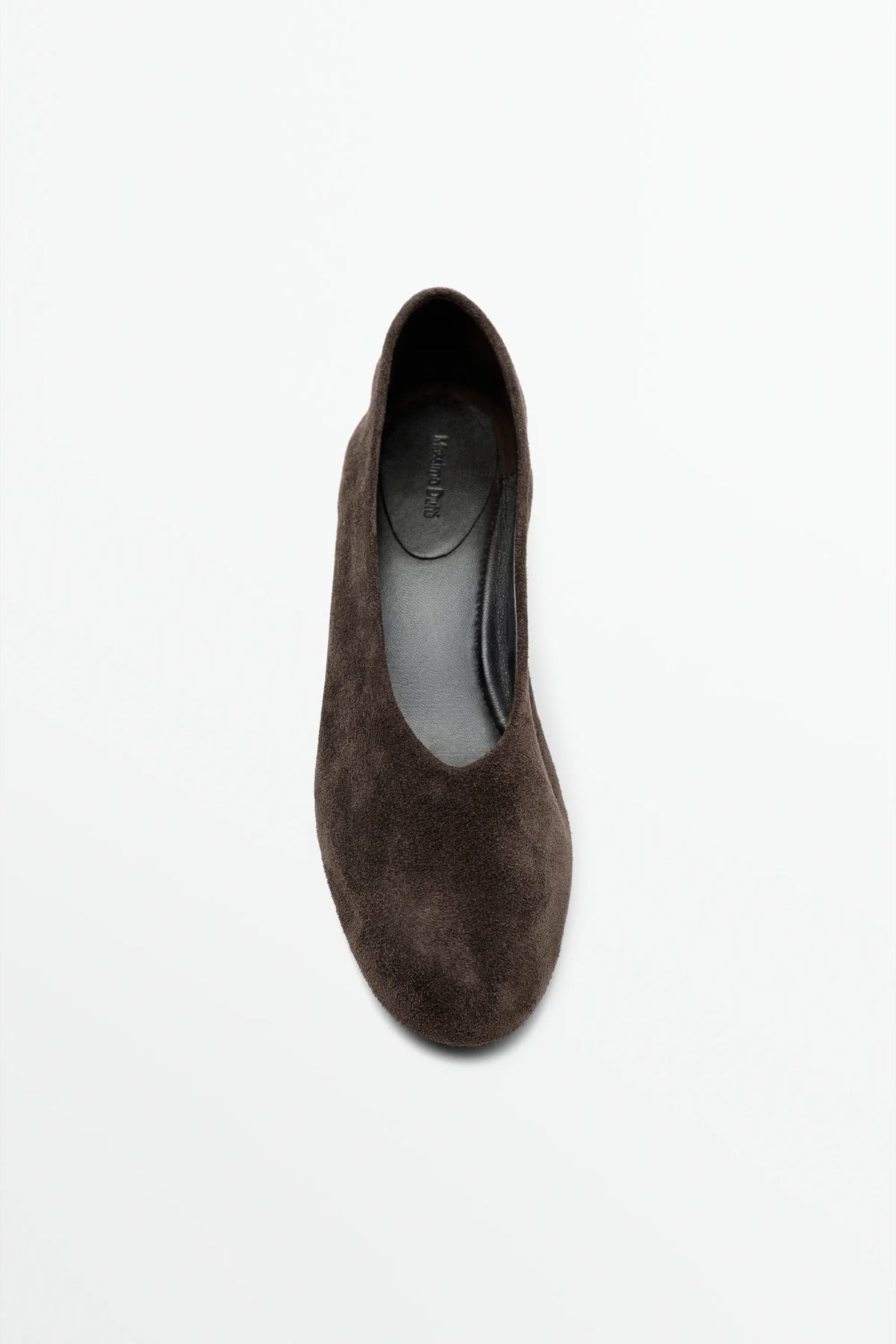 Ballerines à petit talon en croûte de cuir | Réf. 3238