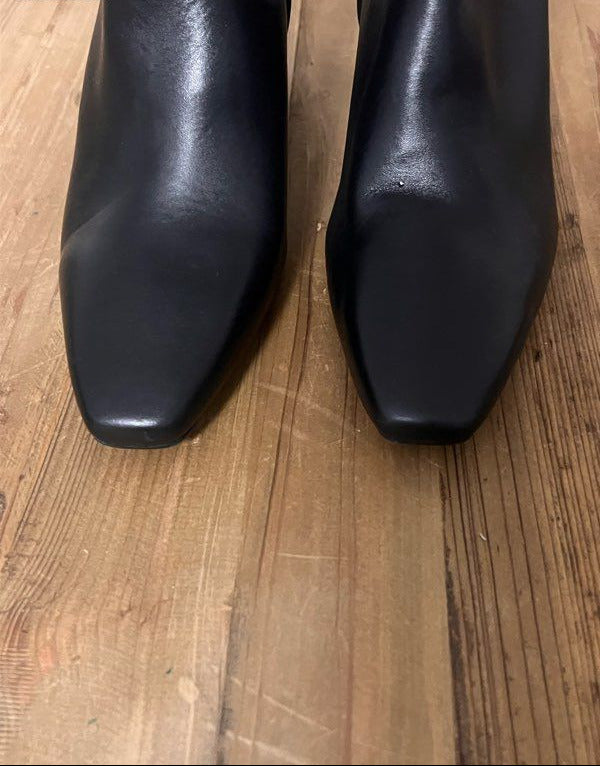 Bottines à talon bloc en cuir | Réf. 3020