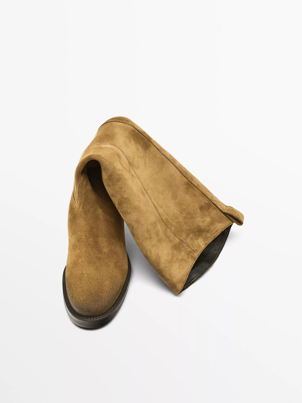 Bottes cavalières en croûte de cuir | Réf. 3186