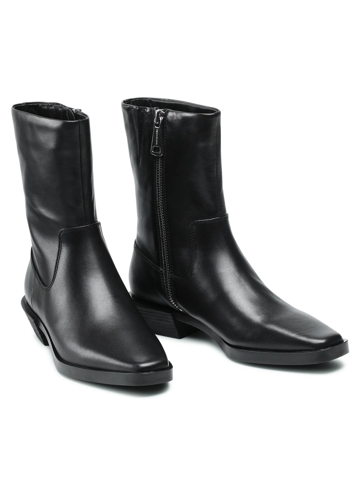 Bottines western en cuir