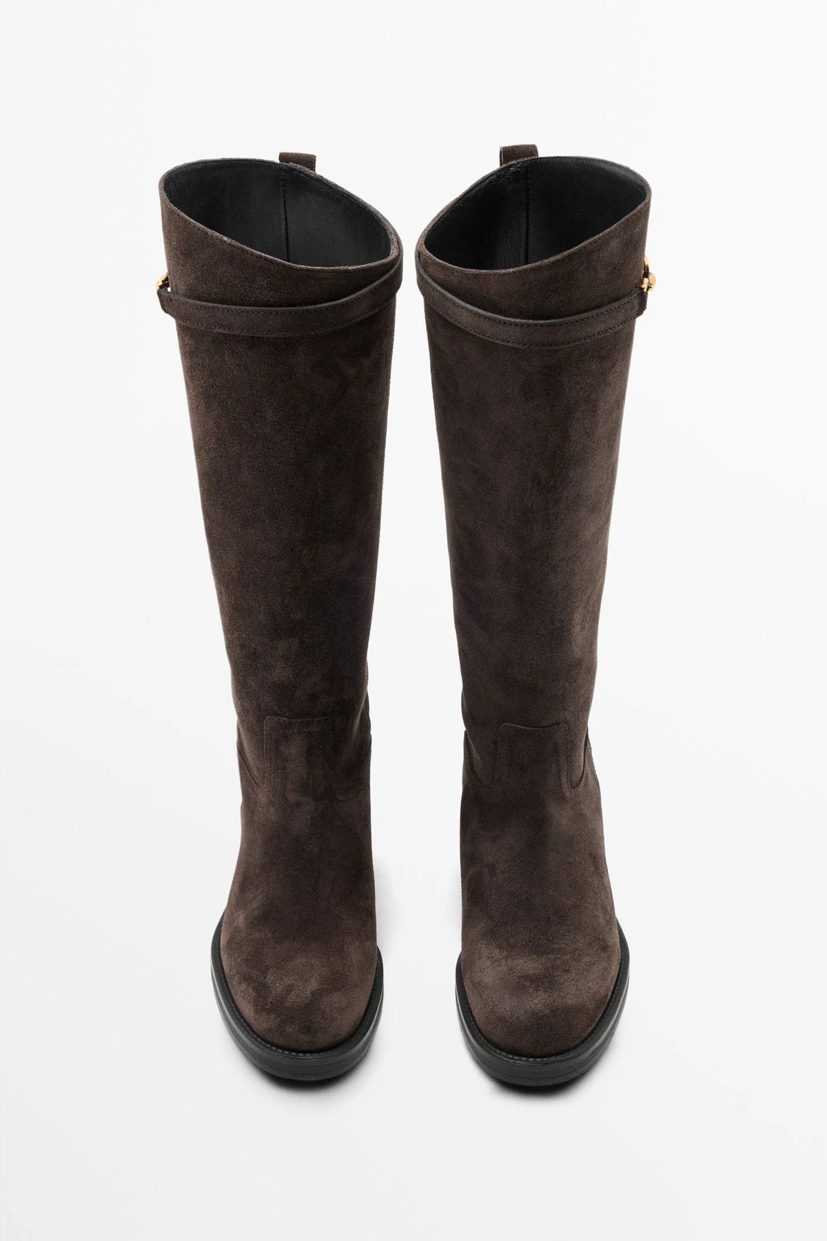 Bottes cavalières en croûte de cuir | Réf. 3107