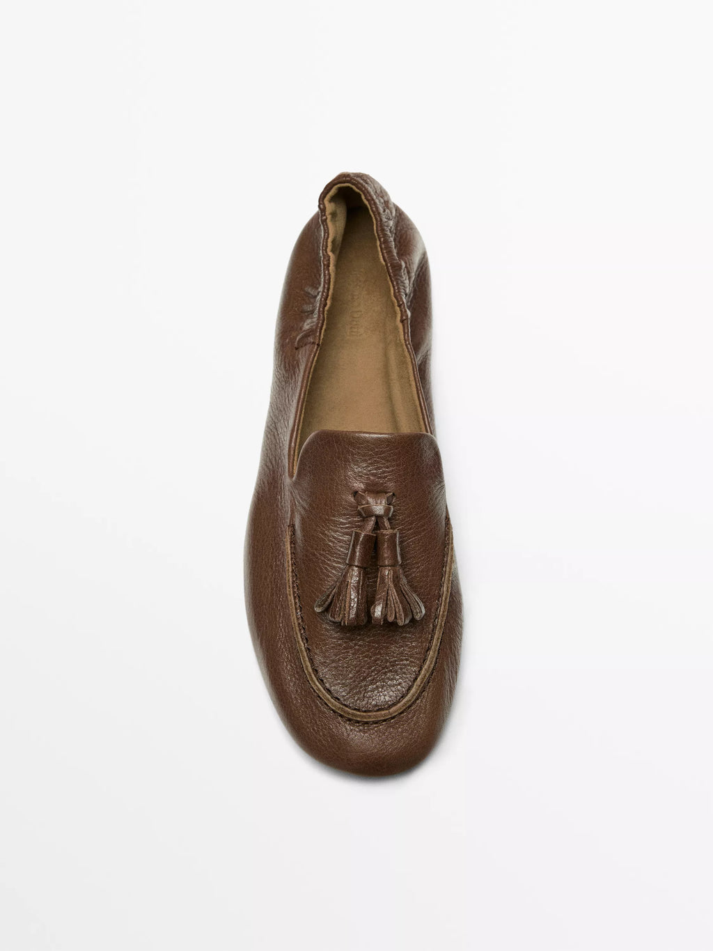 Mocassins en cuir à pompons | Réf. 3256