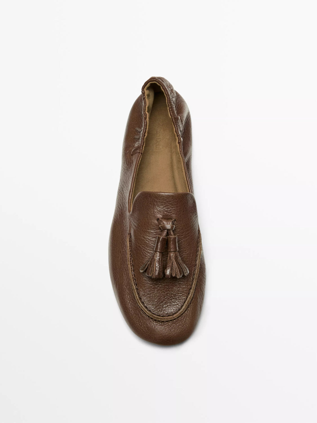 Mocassins en cuir à pompons | Réf. 3256