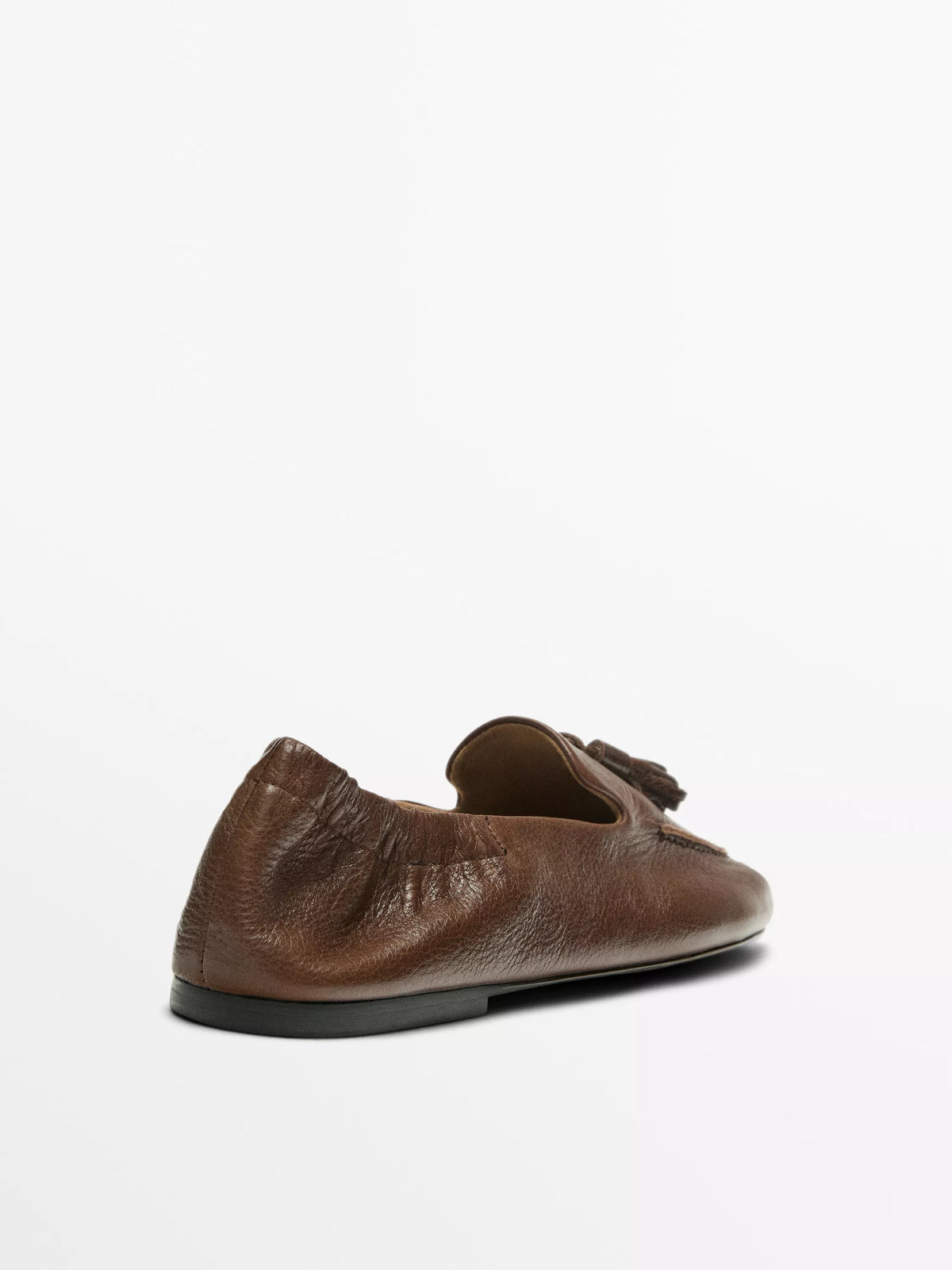 Mocassins en cuir à pompons | Réf. 3256