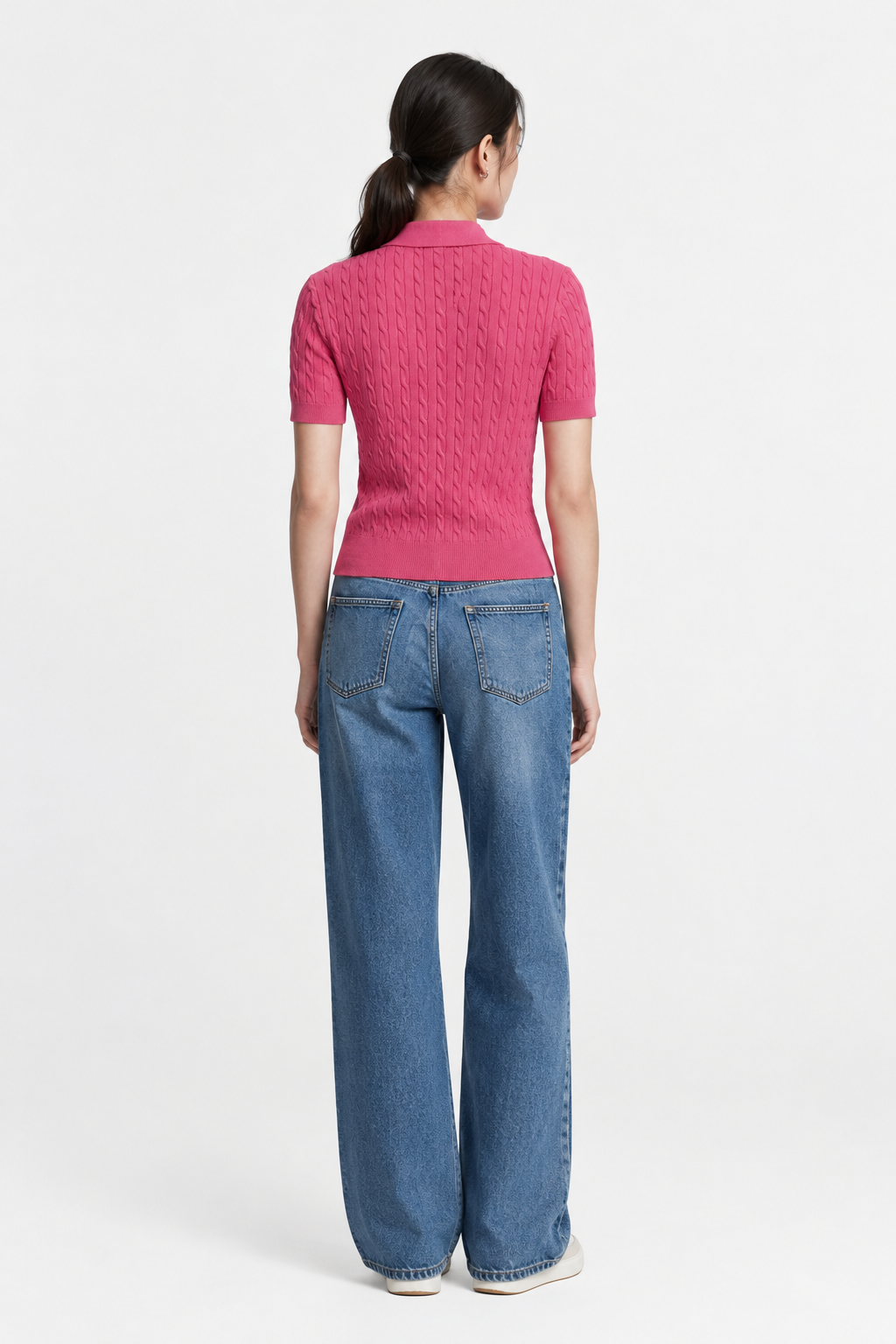 Cardigan polo en coton torsadé | Réf. 3227